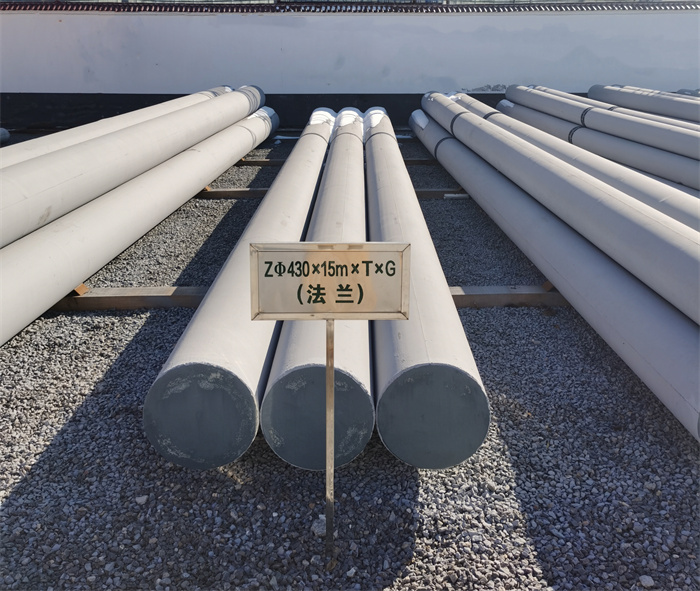 丹棱430×15米×T×G砼电力电杆